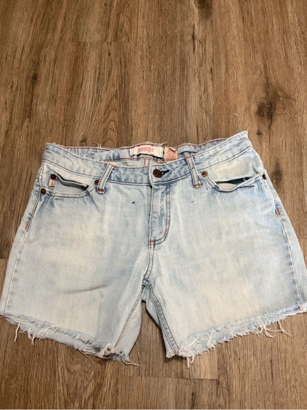 BONGO - Light Blue Distressed Denim Cutoff Shorts - Size 11